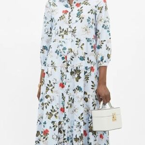 ERDEM Multicolor Floral Long Sleeve Dress